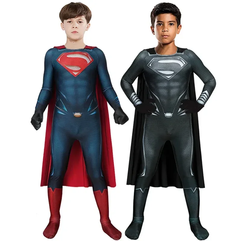 Superman Wunder DEPHELD CLARK KENT KAL KAL COSPLAY KOSTUME KOSTUMUSUIT Celkový kostým Halloween Party Für Kinder Aldult