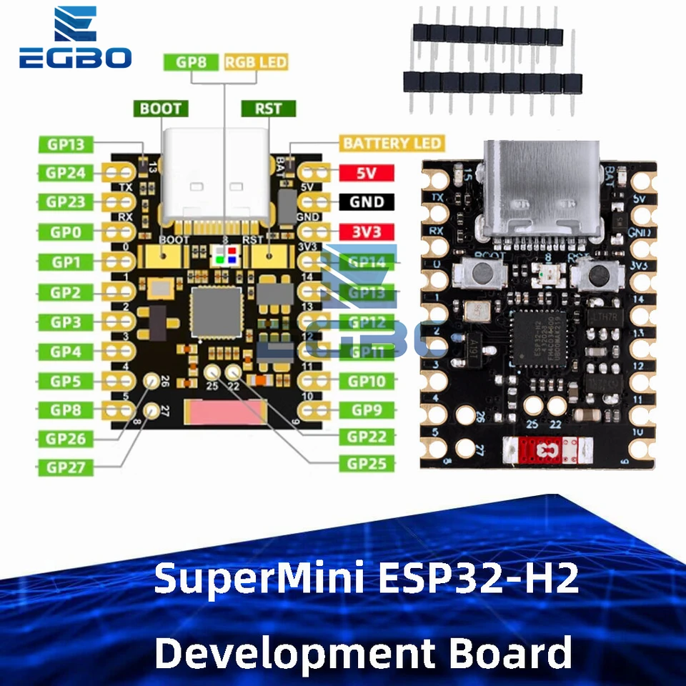 Supermini ESP32-H2 Development Board MicroController Programming Learning Controller Core Board