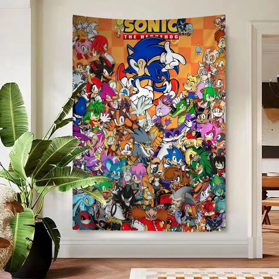 Supersononic-S-Sonic Game Anime tapiséria hippie kvetinové nástenné koberce koľaj