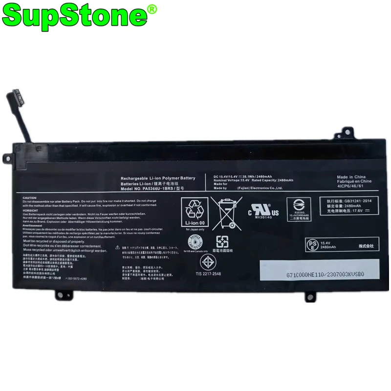SUPSTONE PA5366U-1BRS PA5368U-1BRS NAPOHLATNÝ batériu pre satelit Toshiba Dynabook Pro L50-G L50-J L40-G EX50L-K 4ICP6/47/61