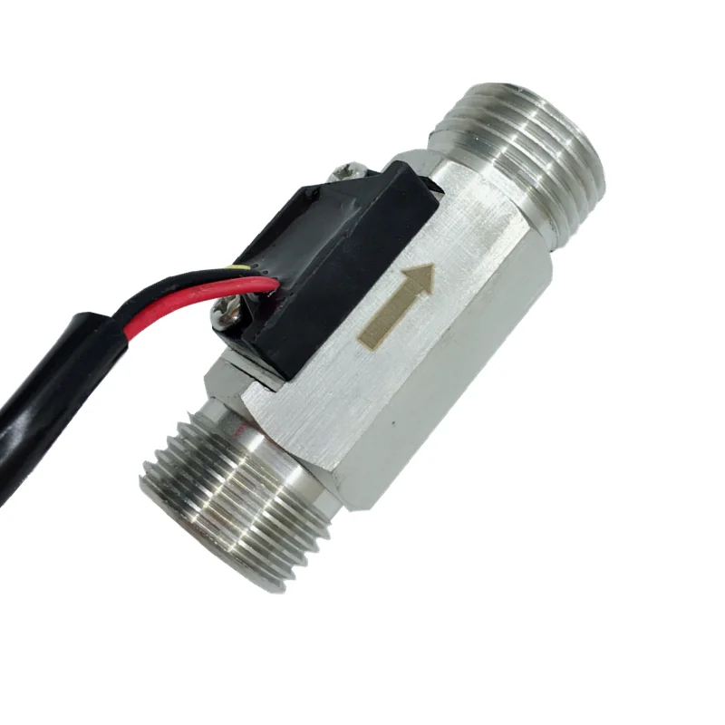 SUS G1/2 HALL TURBÍNA NEHODELE SENZOR VODY SNÚCIE VODY OD20,5 mm 1 ~ 30 l/min
