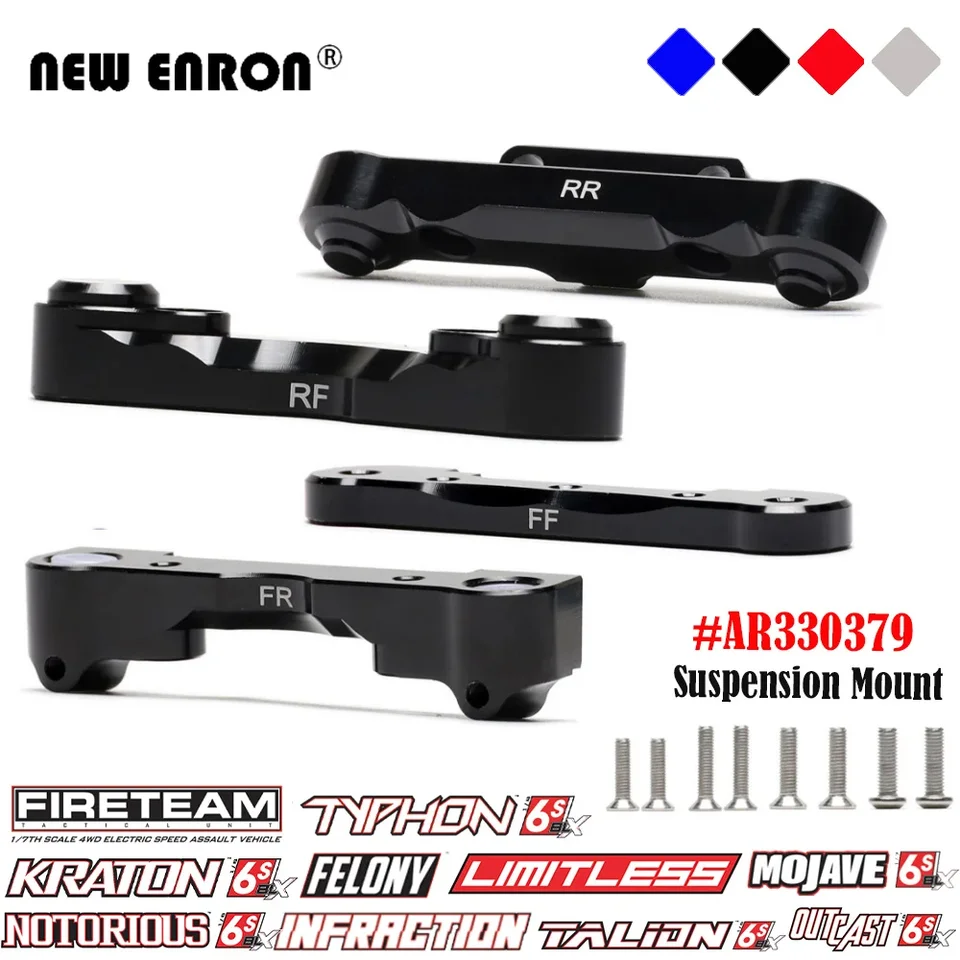 Suspension Mount AR330379 predná zadná zliatina pre RC CAR ARRMA 6S 1/8 Mojave notoricky vyvrhnuté vyvrhnuté Typhon Talion Incration Limactless