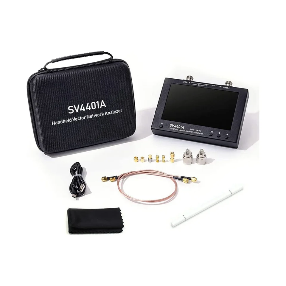 SV4401A 7 -palcový dotyk LCD 50 kHz 4,4 GHz Analyzer Analyzer HF VHF UHF Analyzer aktualizácia analyzátora antény