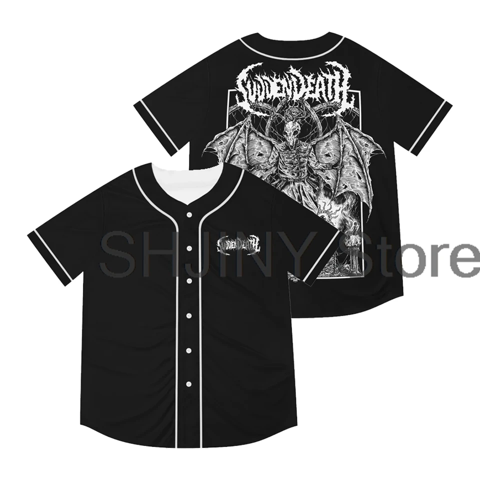 Svdden Death Edc stratené pozemky Merch 2024 Baseball Jersey Tirls Short Ruckve Tee Ženy Muži streetwear hip hop oblečenie