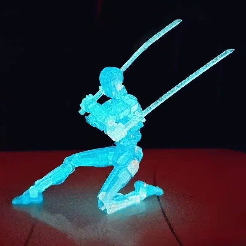 Svetelné 13 spojené pohyblivé akčné figúrky Shapeshift Robot 3D tlačené figuríny Zostavujú hračky