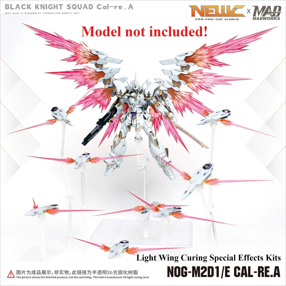 Svetelné krídla Špeciálne efekty súpravy/3D stylingové ruky pre HGCE 1/144 Čierny rytiersky tím Cal-re.A Model Hobby DIY
