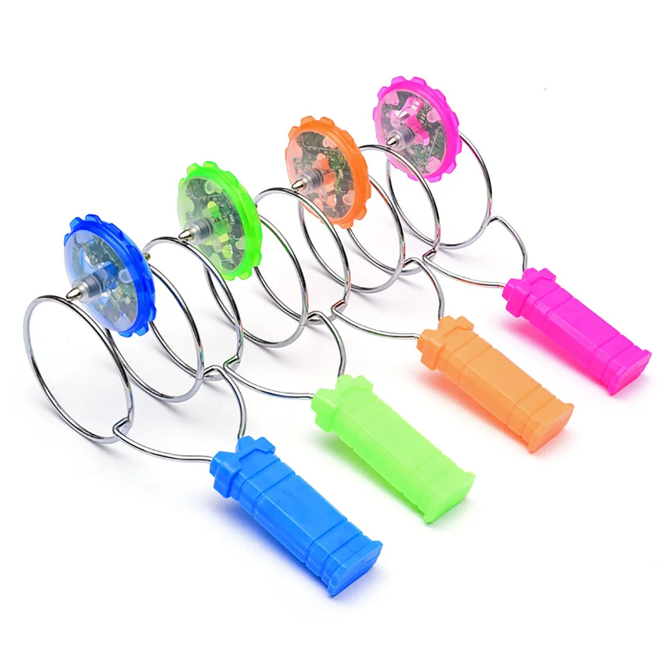 Svetelné otáčanie gyroskopu Magic Flying Yoyo Magnetic Rucok Shake Farebná magnetická blesková hračka (farba náhodná)