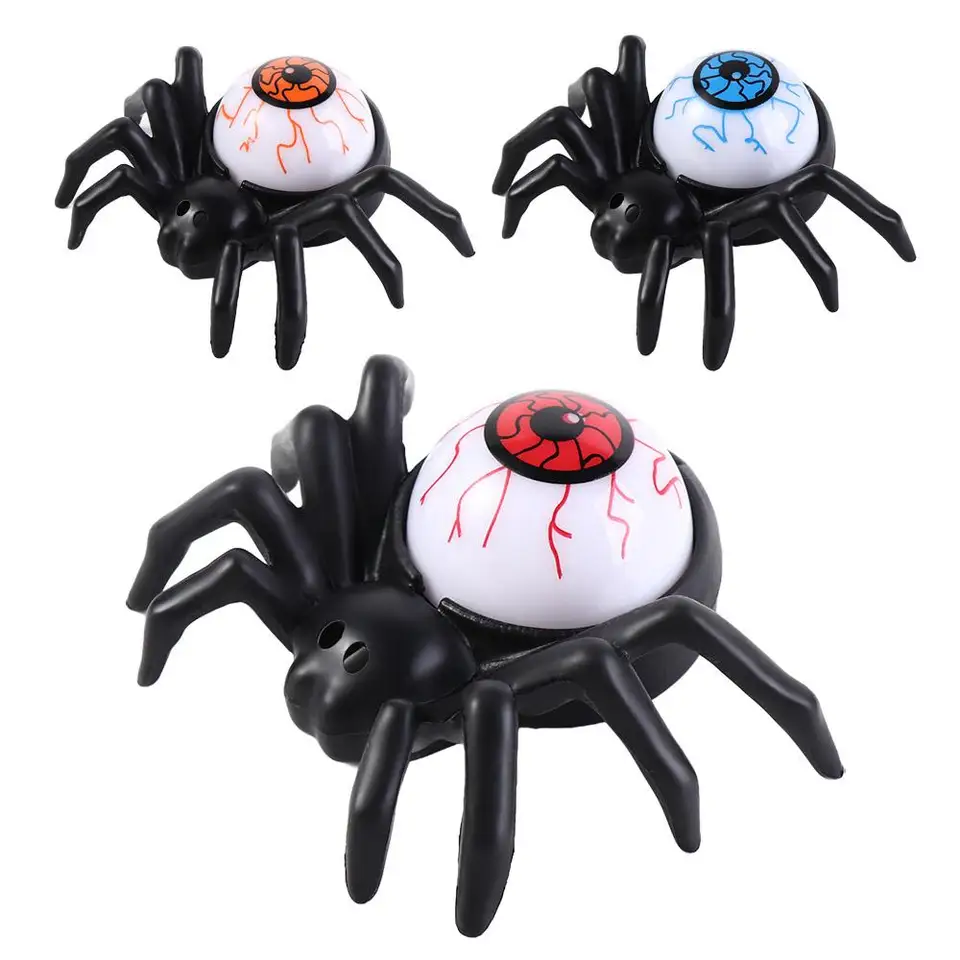 Svetelné zaujímavé halloweenské pavúky Svetlo Burst Eyes Malé LED Nočné svetlo Kreatívna halloweenská lampa domov