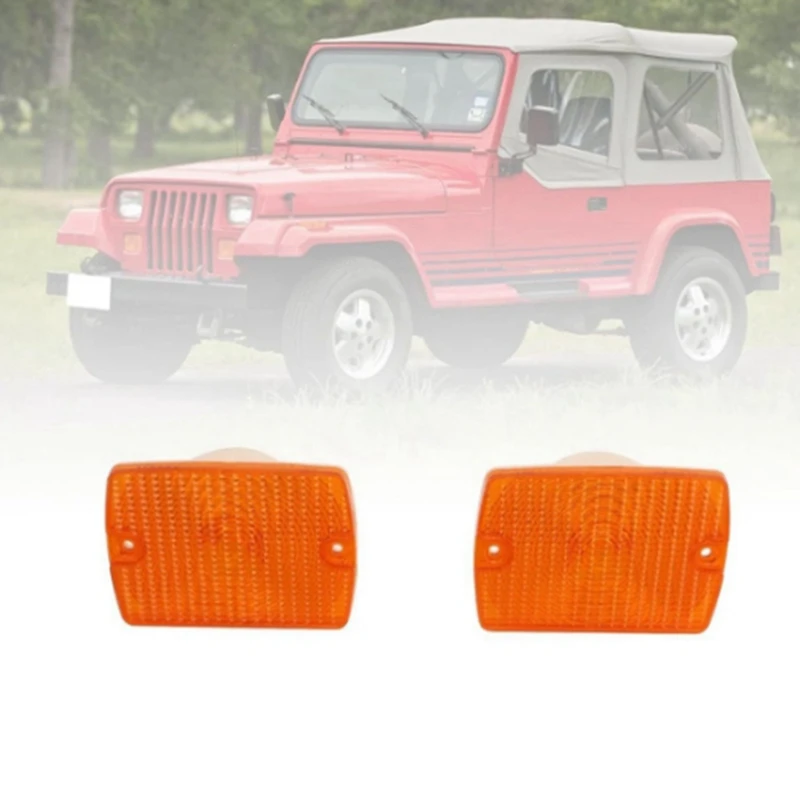 Svetelný kryt na predný nárazník 56001378 CH2520111 pre Jeep Wrangler YJ 1987-1995 Turn Signal Light Cover