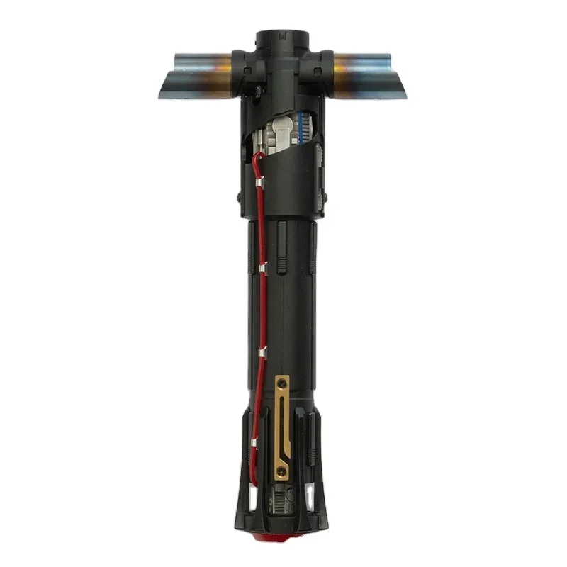 Svetelný meč Jedi Cosplay kovová rukoväť Svetlo šabľa LED laserový krížový meč Blasterproffie v2.2 Chip vrátane čepele.