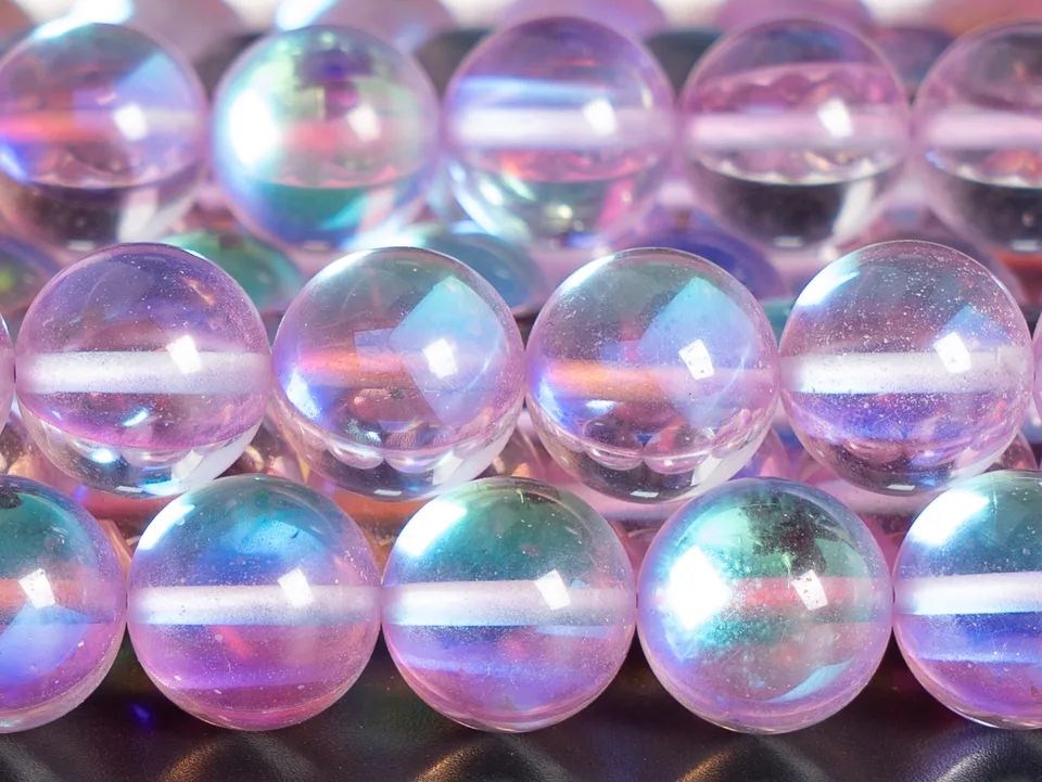 Svetlo fialová mystika Aura Quartz Mixing Crystal Synthesis