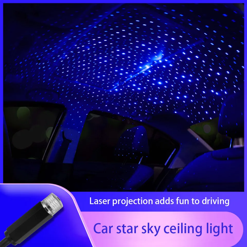 Svetlo pre projekciu automobilu USB LED hviezdna atmosféra pre Citroen C4 C1 C5 C3 C6 C-Elyse VTS Picasso Saxo