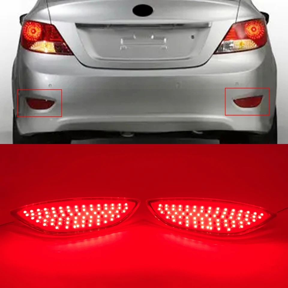 Svetlo zadného nárazníka LED Auto pre Hyundai Accent Verna Solaris Brio 2008-2015