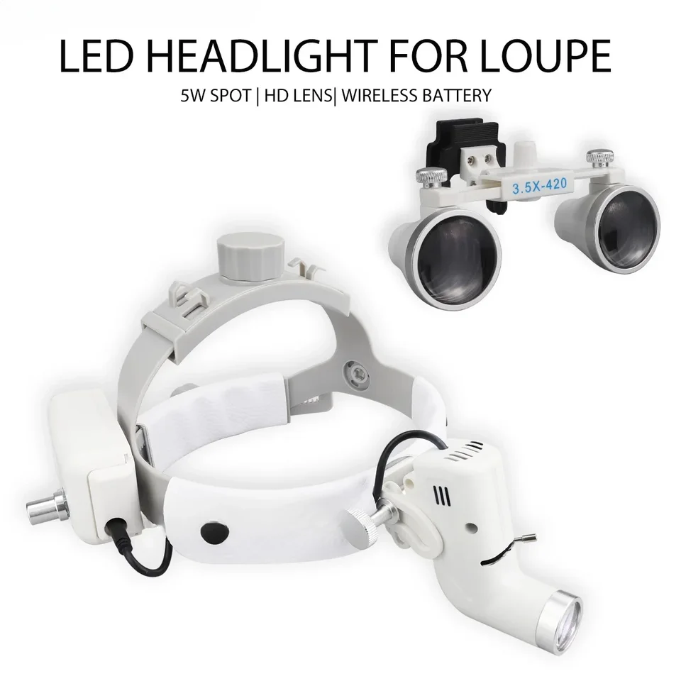 Svetlomet 5 W Ajustble Jas Spot LED LAMP 2,5X 3,5X BINOCACULAL LOUPES LAB