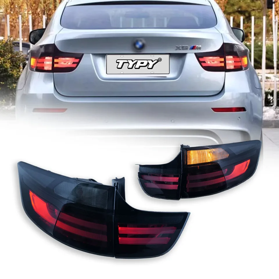 Svetlá chvosta pre auto pre BMW X6 E71 2008-2014 LED autá Traové žiarovky Denné svetlá Dynamické zákruty Signály