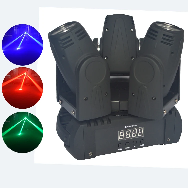 Svetlá DJ ostro lúča RGBW 4in1 Spider Mini LED etapa osvetlenia 60W LED pohybujúca sa pohybujúca sa hlava