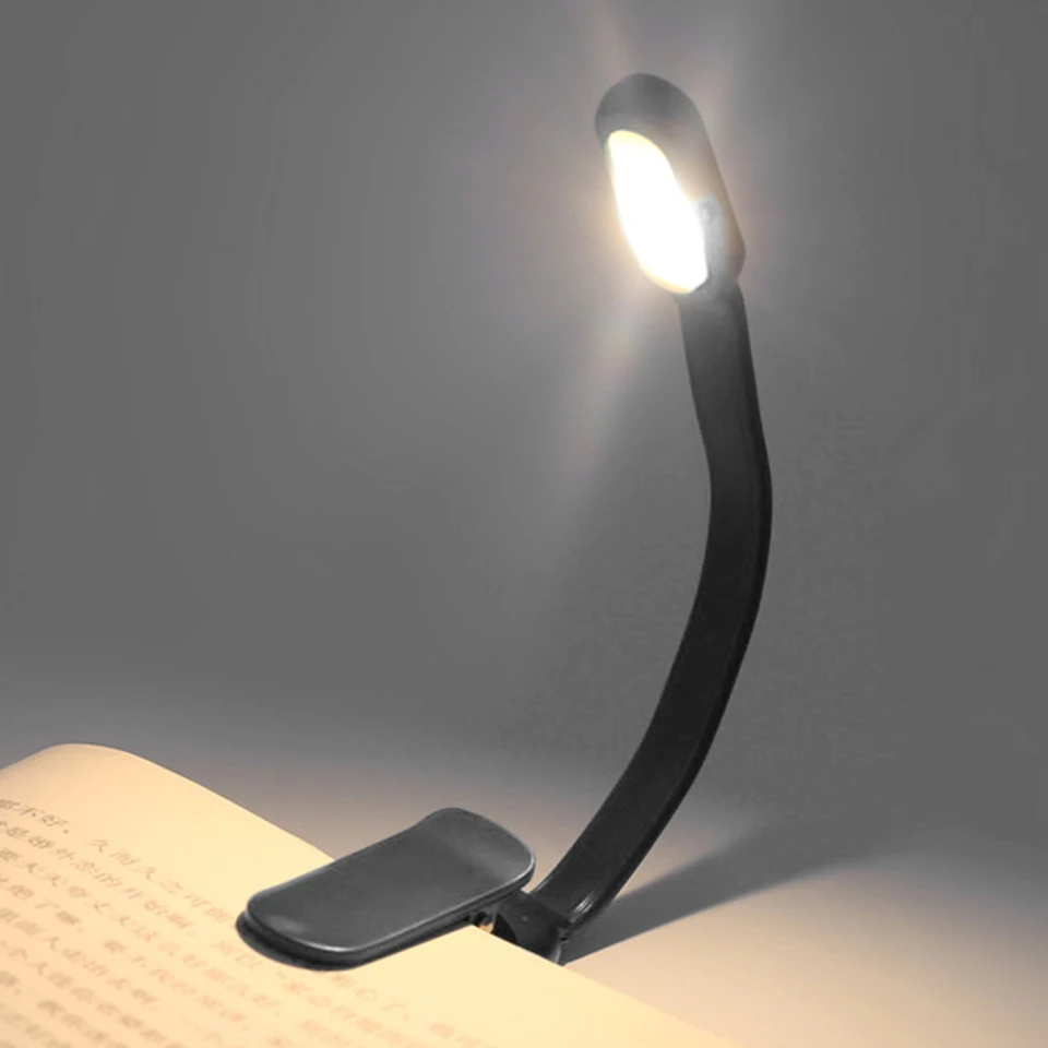 Svetlá jantárového čítania Nabíjateľné klipové svetlo pre deti Prenosné malé osvetlenie LED diódy na čítanie LED LIGHT Malé noviny osvetlenie na noc