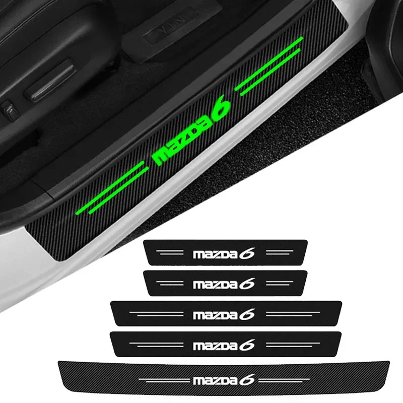 Svetlá pre Mazda 6 M6 Logo 2015 2017 2018 2019 2020 2021 Prah Dvere Auto Prahovina Ochranná nálepka zadného kmeňa nárazníka