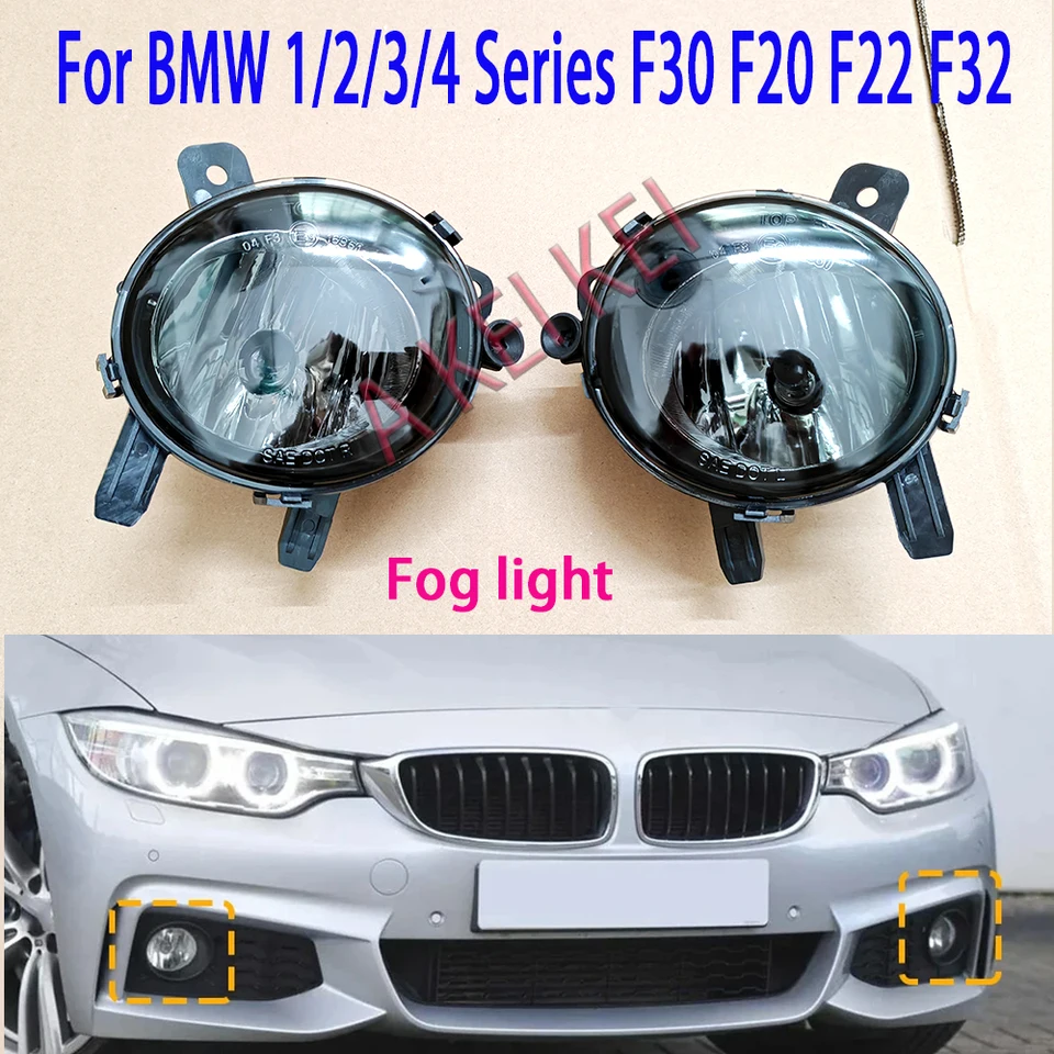 Svetlá prednej hmly pre BMW F20 F21 F22 F23 F45 F46 F30 F31 F34 F35 Predný nárazník hmlové žiarovky halogénové svetlá s žiarovkami
