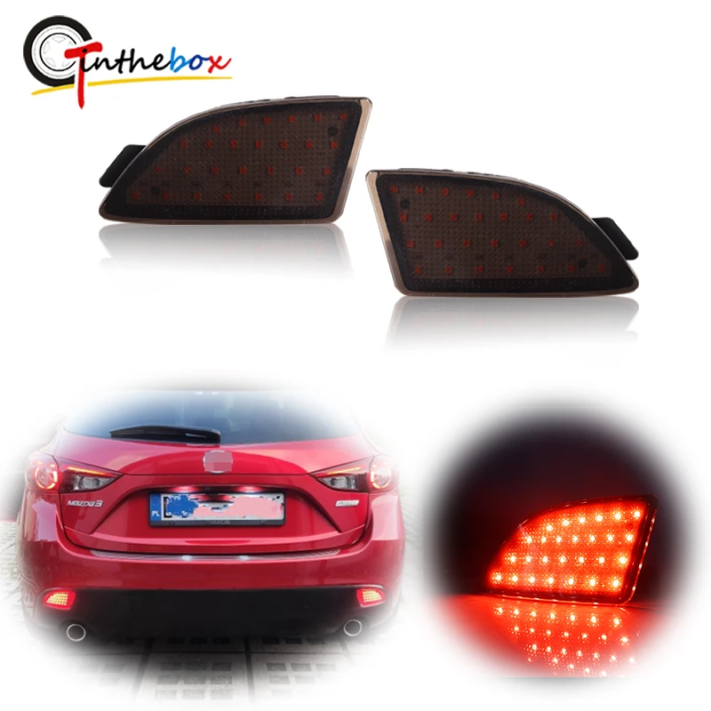 Svetlá reflektora zadného nárazníka LED LED fungujú ako zadné hmlové svetlo chvosta/brzdové svetlo, zákruta signálneho svetla pre rok 2013-hore Mazda 3 Axela BM