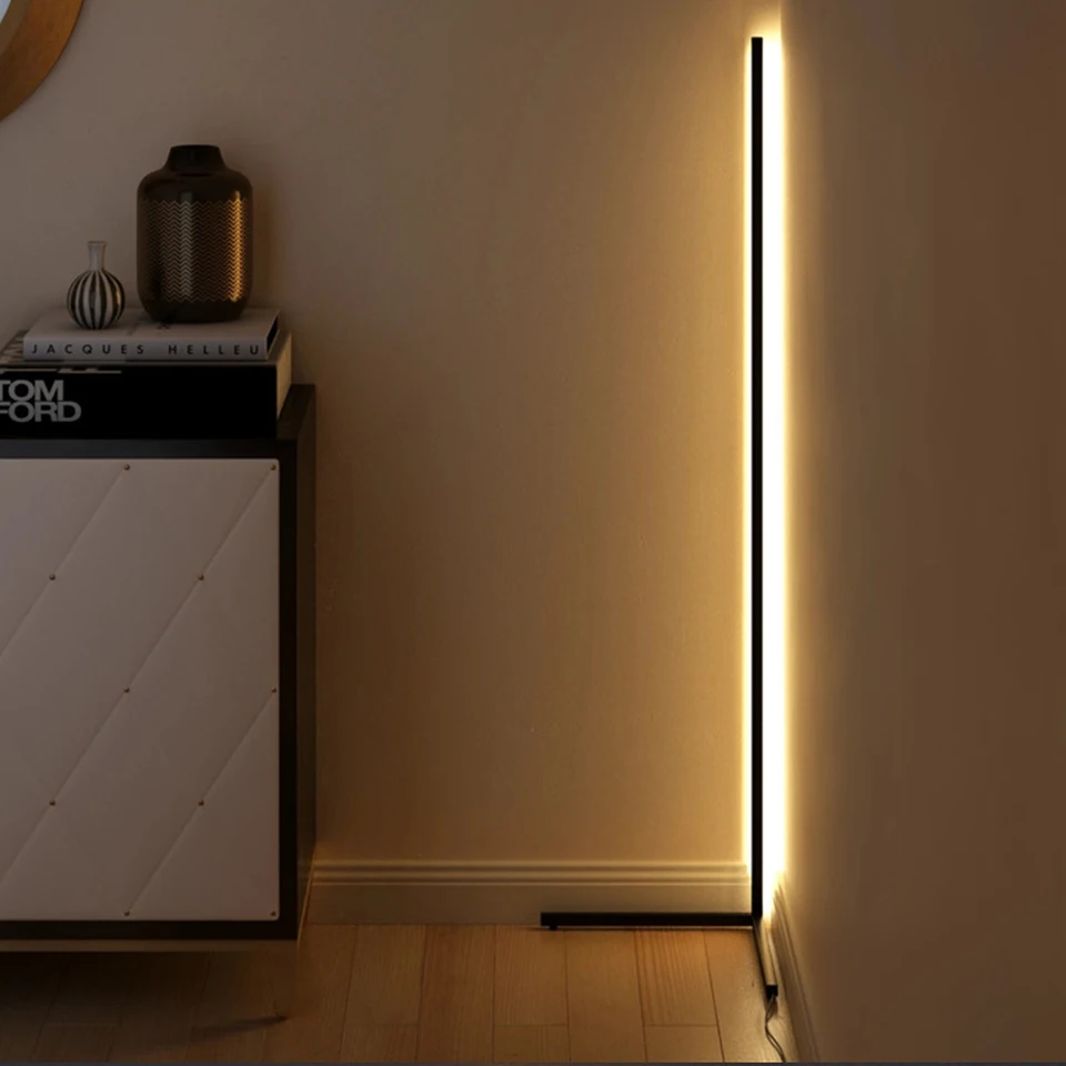 Svetlá vnútorné stojace lampy spálne svetlá RGB LED diaľkové ovládanie moderné rohové spálne lampa podlahové svetlo