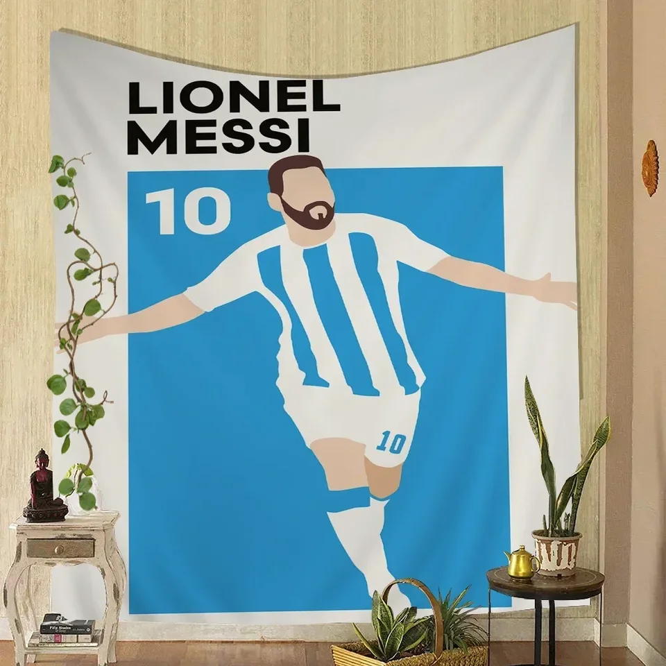 Svetový futbal All-Star Game Football Lover Tapestry tlačené veľké steny tapisérie umelecké umenia sci-fi miestnosť domáca dekorácia dekorácia prikrývka