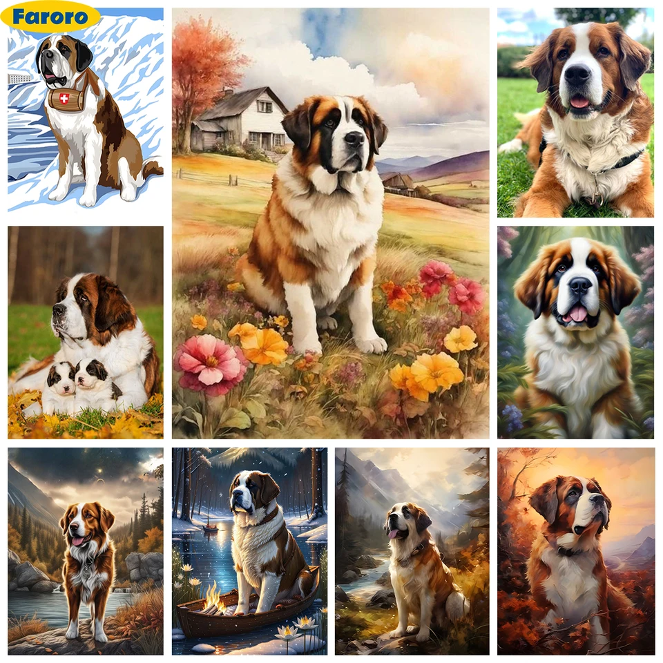 Svätý Bernard 5D Diamond Painting Švajčiarsko