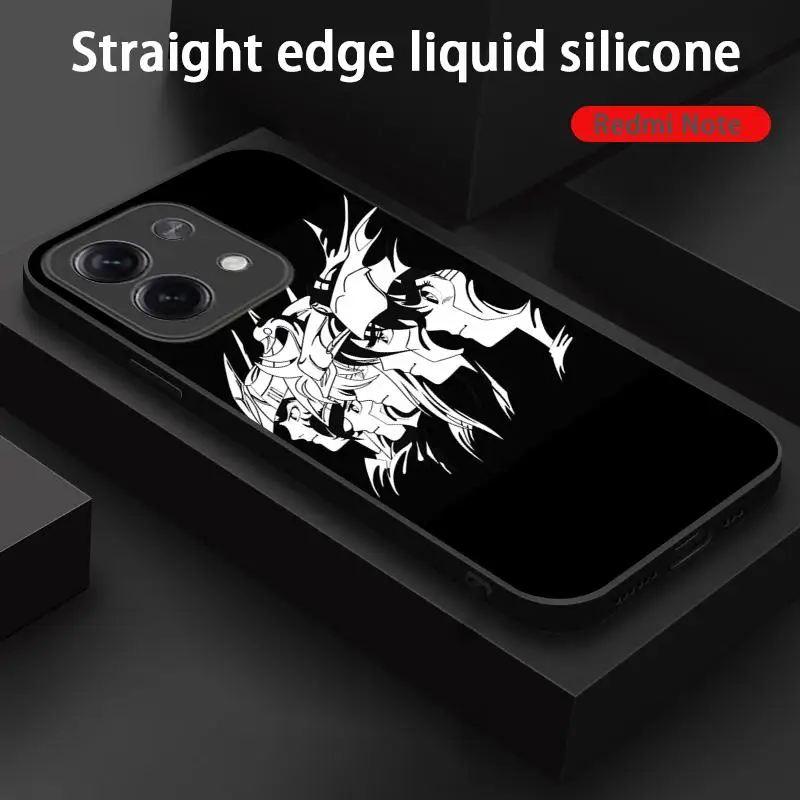 Svätý Seiya Classic Anime Puzdet pre puzdro pre Xiaomi Redmi Poznámka 13,12,11, 10 Pro Plus S, 5G, 12S, Soft Black Telefon Cover