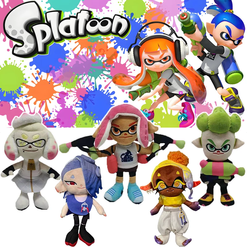 Switch SPLATOON 3 plyšové hračky Juguetes de peluche Anime Plushie Dolls Room Decorácie estetické cosas naplnené vankúšom vianočné darčeky