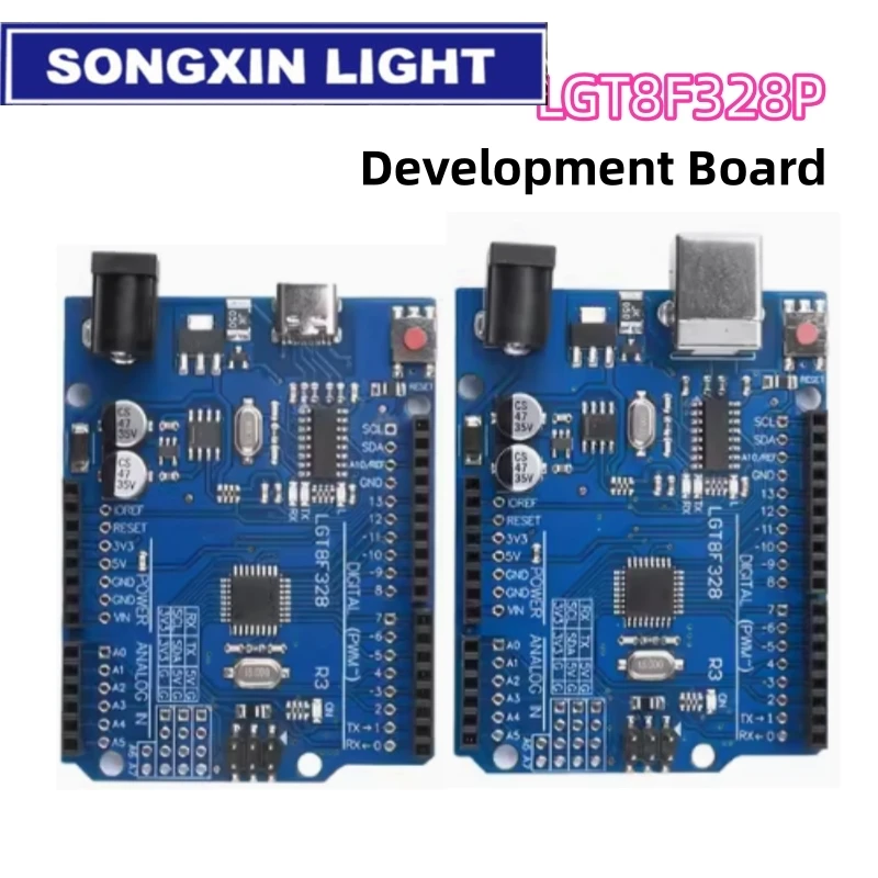 SX New LGT8F328P UNO R3 CH340G Vývojová doska 16 MHz pre Arduino Uno R3 náhrada ATmega328p