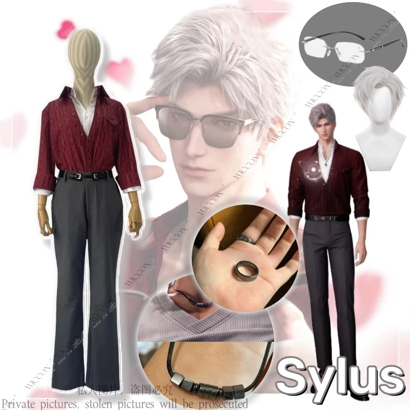 Sylus Game Love a Deep Space Cosplay kostým parochňu Parochňa Parochň