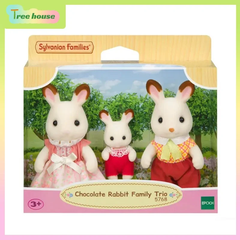 Sylvaniánske rodiny anime figúrky Ternurins akčná figúrka postava čokoládového králika Panda Family Baby Hračky vianočný darček