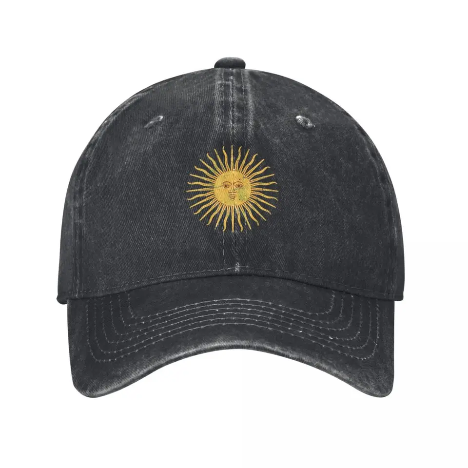 Symbol argentínskej vlajky Sun Sun Baseball Cap Hip Hop New Hat Beach Hat Mens Tennis Dámska