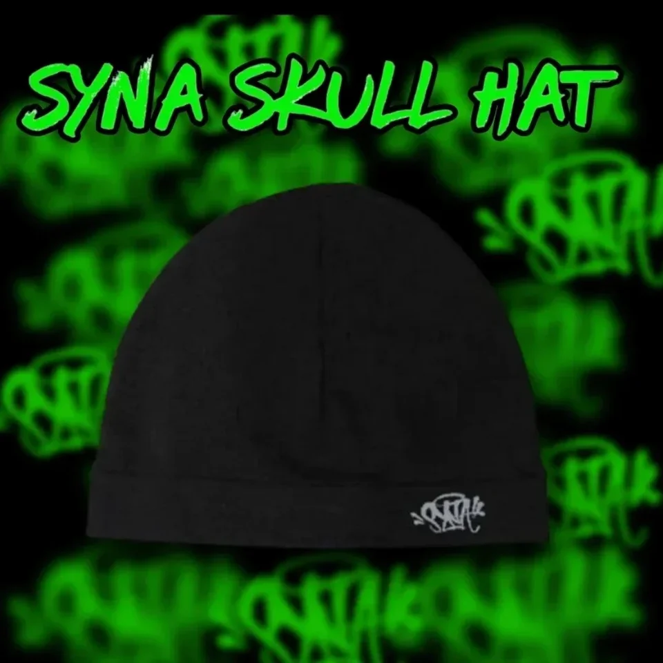 Syna synaworld tvár Maska Beanie Hat Synaworld Syna Skull Hat Street módne hip hop hop