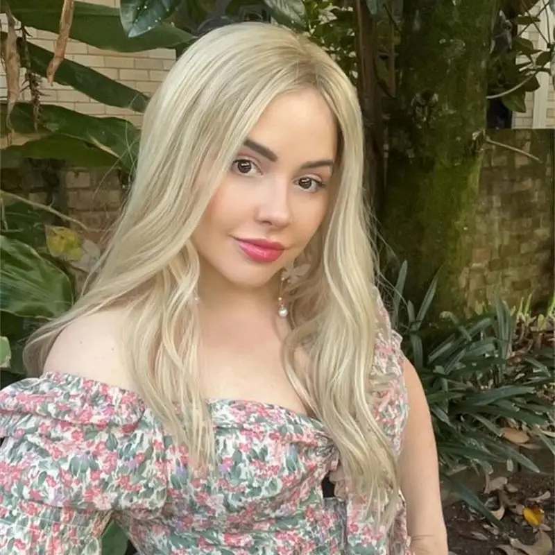 Syntetické HD čipky predné parochne pre ženy Wave Krátke bobové parochňové parochňu blondínka parochňa Stredná časť Soft