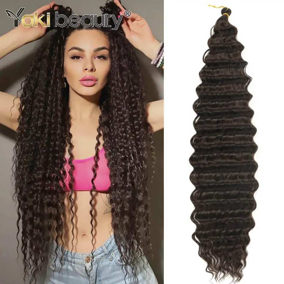Syntetické hlboké vlnové kučeravé háčiky Twist Hair 32inch/80 cm plechovacie vlasy afro kučery 1bundle/veľa ombre copy predlžovanie vlasov vlasov