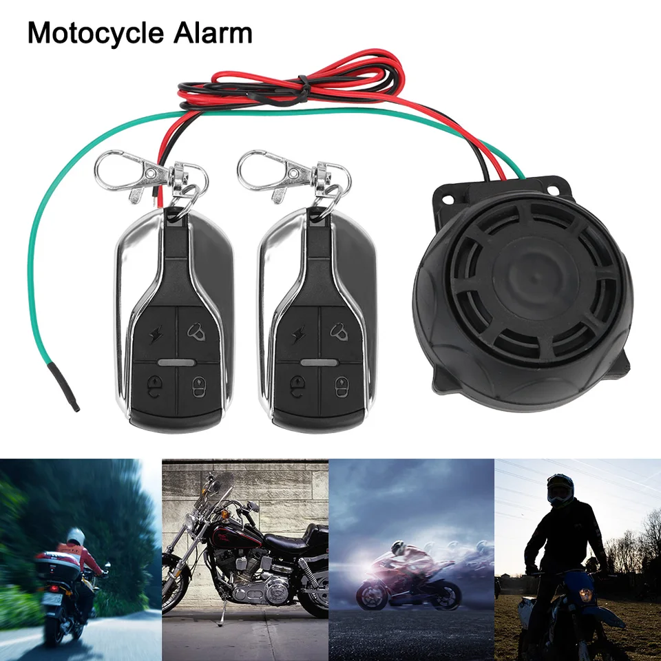 Systém bezpečnosti alarmu motocykla 12 V Bicykel Scooter Motor Alarm Systém dvojitého diaľkového ovládania motocyklovej ochrany proti motocyklu