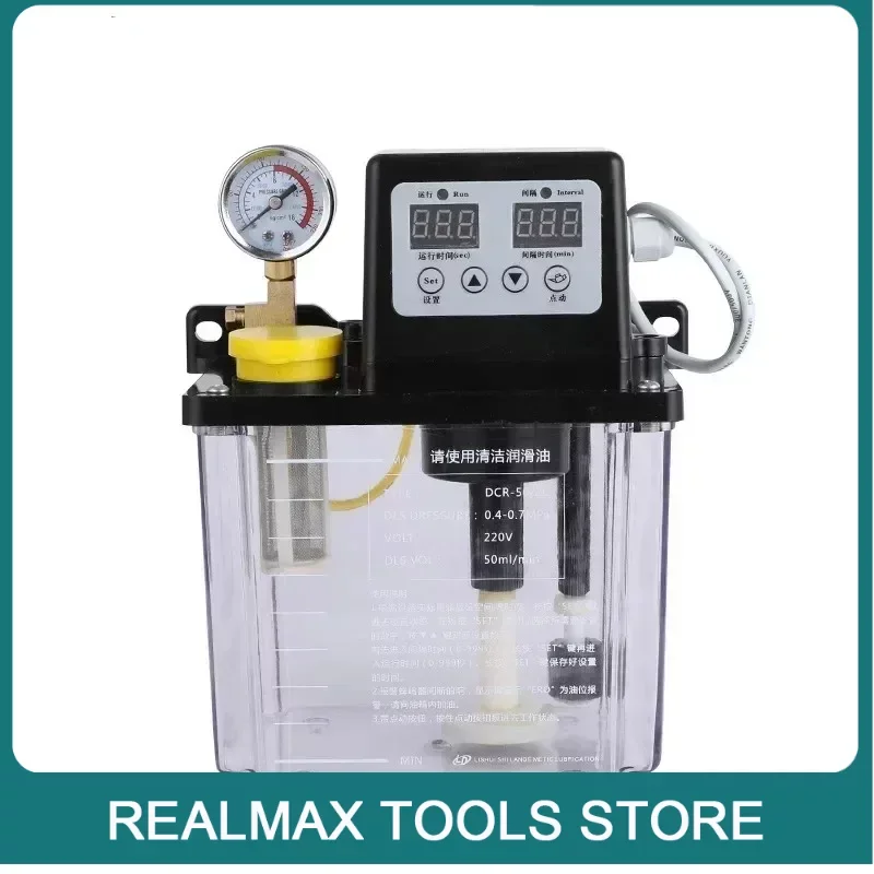 Systém mazacieho čerpadla Systém mazania olejovej hmly a olejové čerpadlo 220 V 0,5L/1L/2L Automatické olejové mazanie oleja