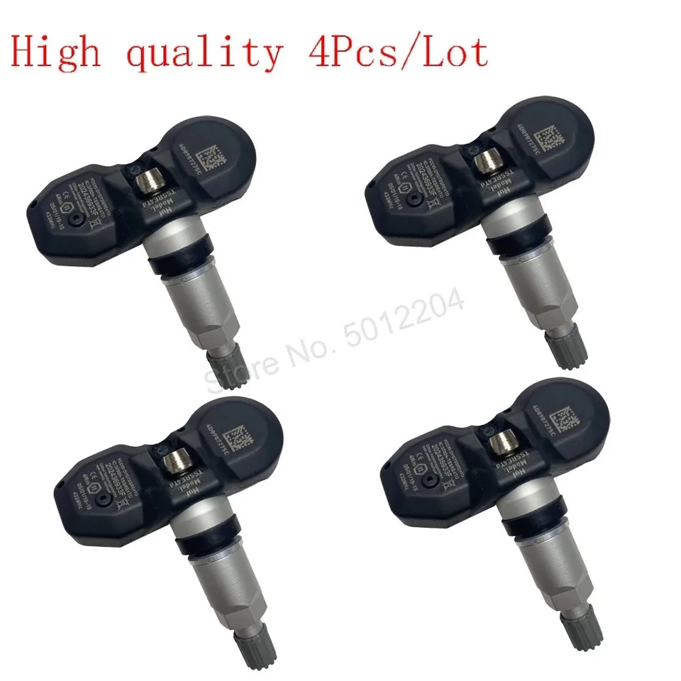 Systém monitorovania tlaku TPMS tlaku 4 pre 2004 2005 2006 2007 Audi A4 A6 A8 OEM# 4D0907275C 433 MHz Senzor tlaku vzduchu v pneumatikách