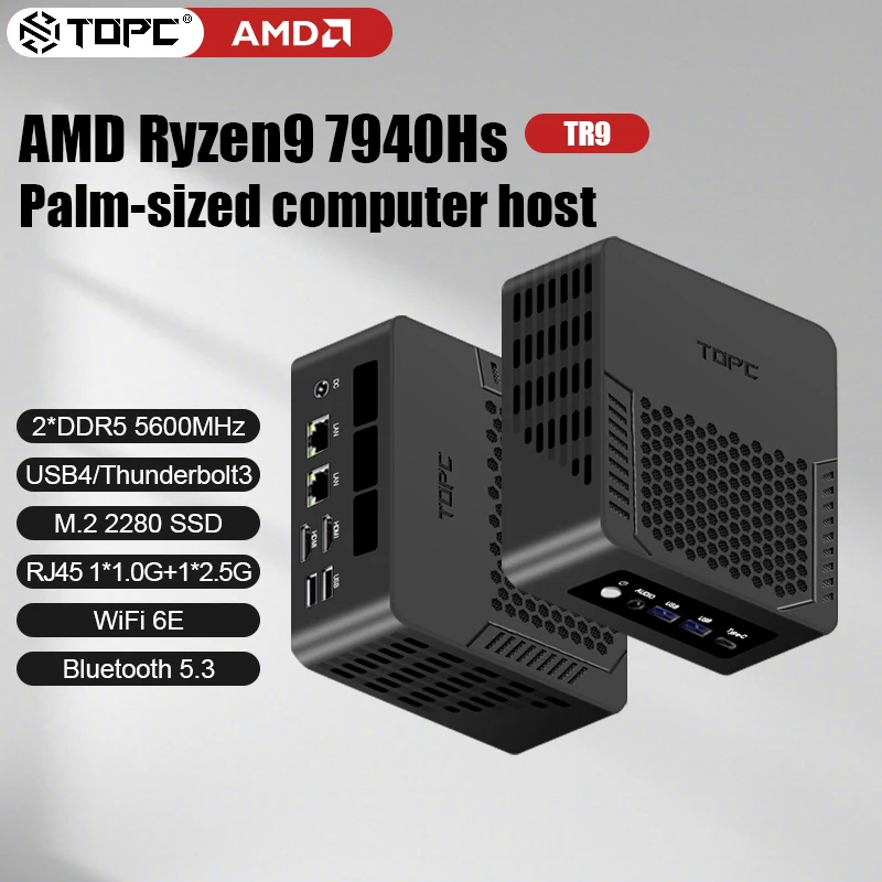 Szbox Tr9 Ryzen 9 7940HS Ryzen 7 7840HS Mini PC Random Color Windows 11 DDR5 M.2 NVME SSD PCIE4.0 USB4.0 WIIF 6E BT5.3 Počítač
