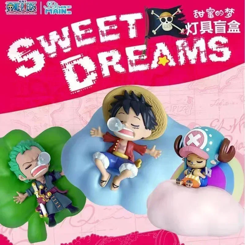 Séria s jedným kusom Sweet Dreams Blind Box Cartoon Night Light Spálňa dekorácia Luffy Zoronami Decor Mystery Box Vianočný darček