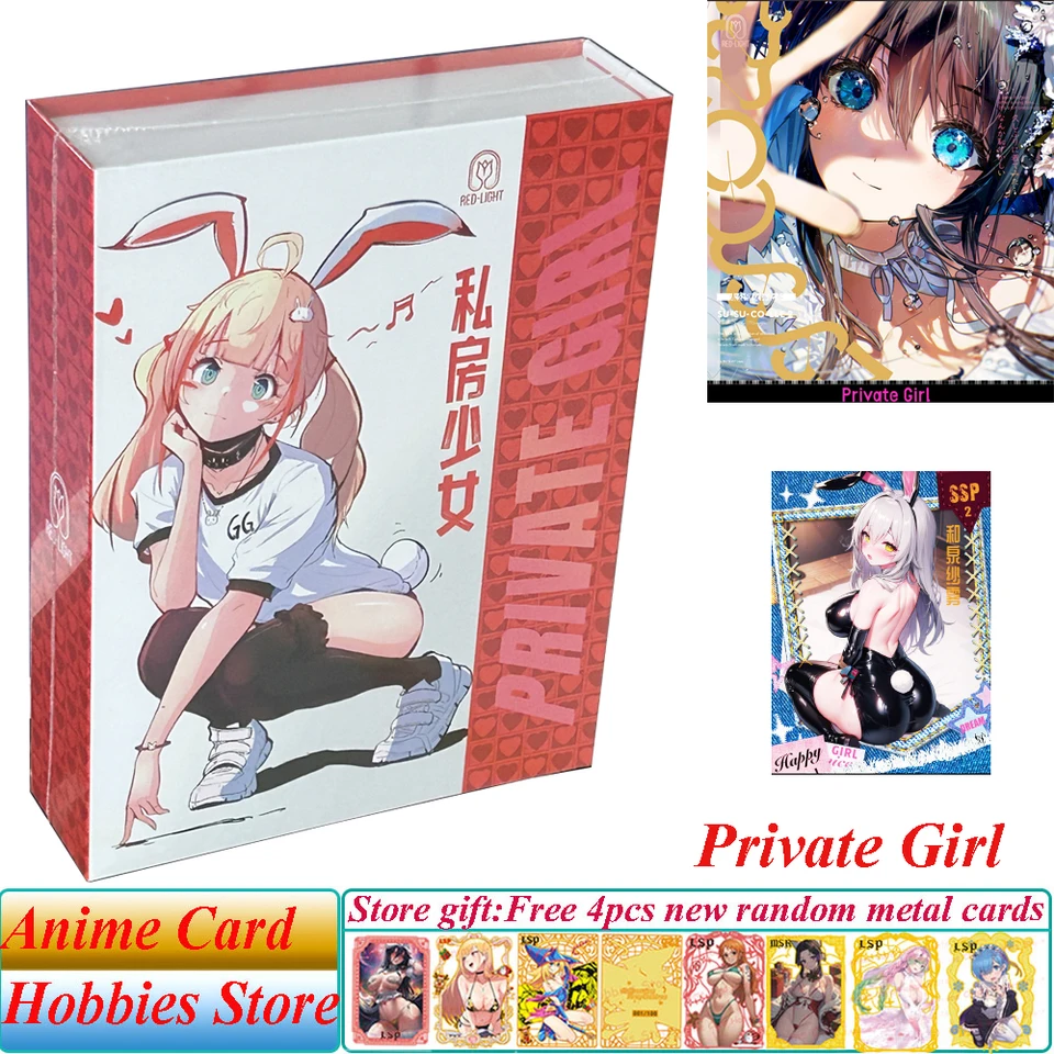 Súkromné ​​dievčatá bohyne príbehy anime dievčenské párty plavky bikini pyžama sexuálne spodné prádlo lp pán karty pre deti