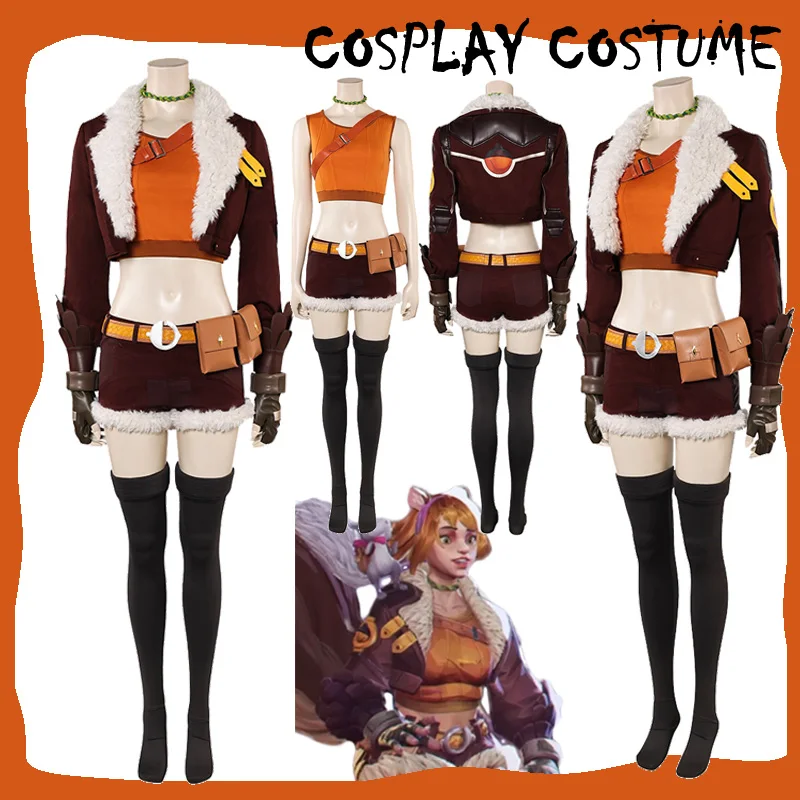 Súperi s hrou Doreen Green Cosplay Fantasia Kostýmy Ženy Masovisko Outfits Waistbag nohy ponožky