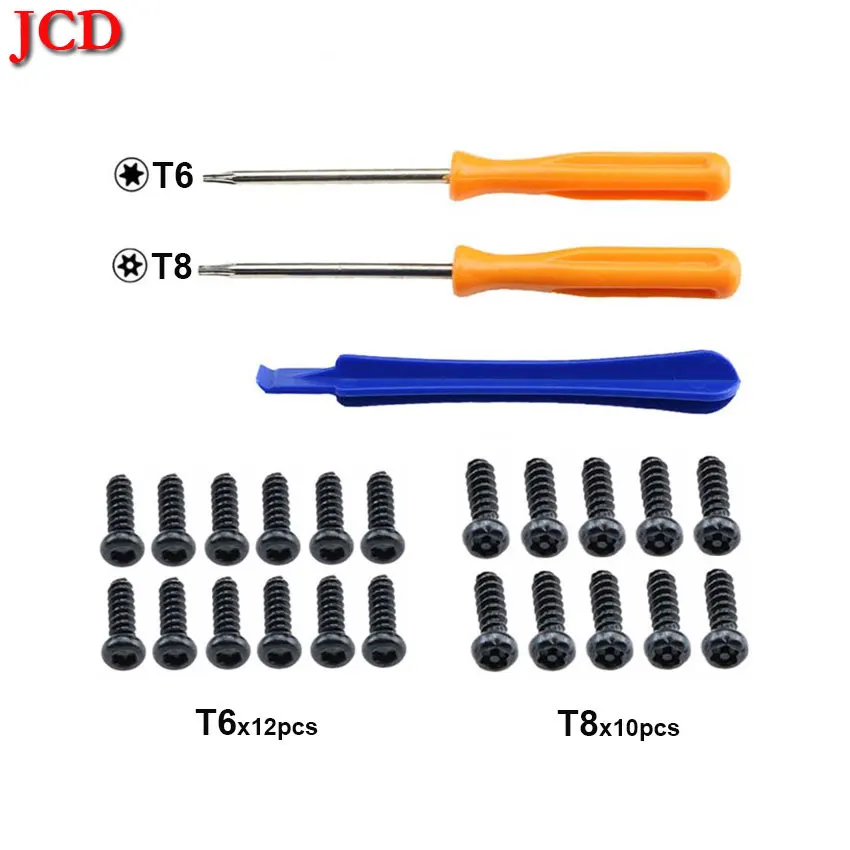 Súprava JCD Game Tools pre Xbox One XS Slim / Elite Controller Torx T8H T6 Screwdriver Strhak Opravy nástroja s skrutkami T6 T8