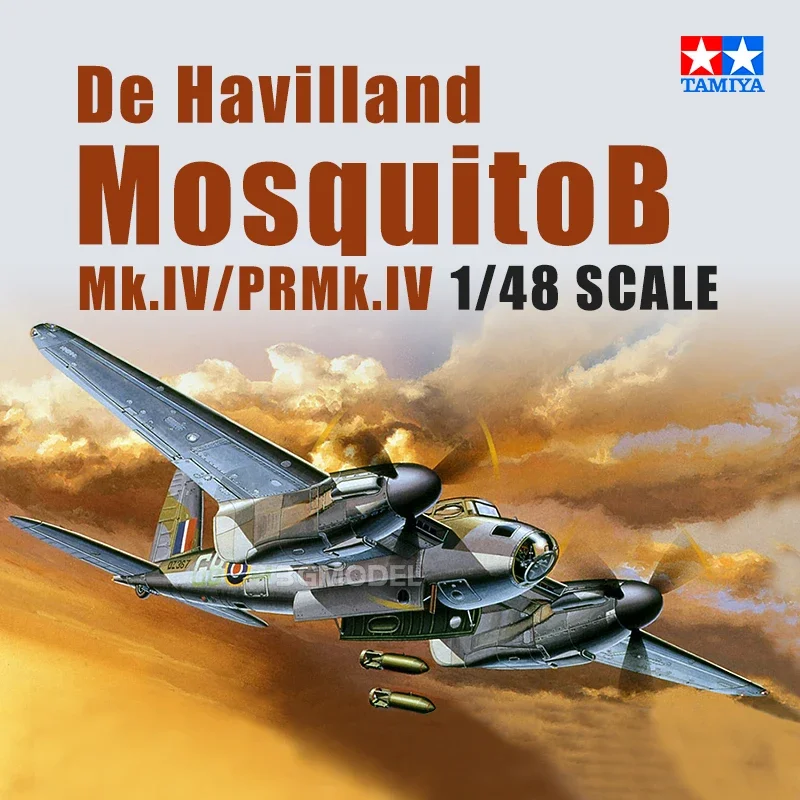 Súprava modelu Aircraft Model Model Tamiya 61066 Britský komár b Mk.ivpr Mk.IV Bomber 1/48