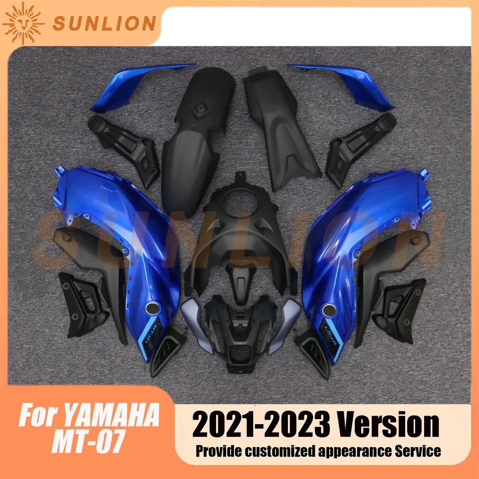 Súprava motocyklových kapotárov vhodných pre Yamaha MT07 FZ07 FZ-07 MT-07 2021 2022 2023 KODELÁRSKÁ Sada Vysoko kvalitná injekcia ABS Úplné kapotáž
