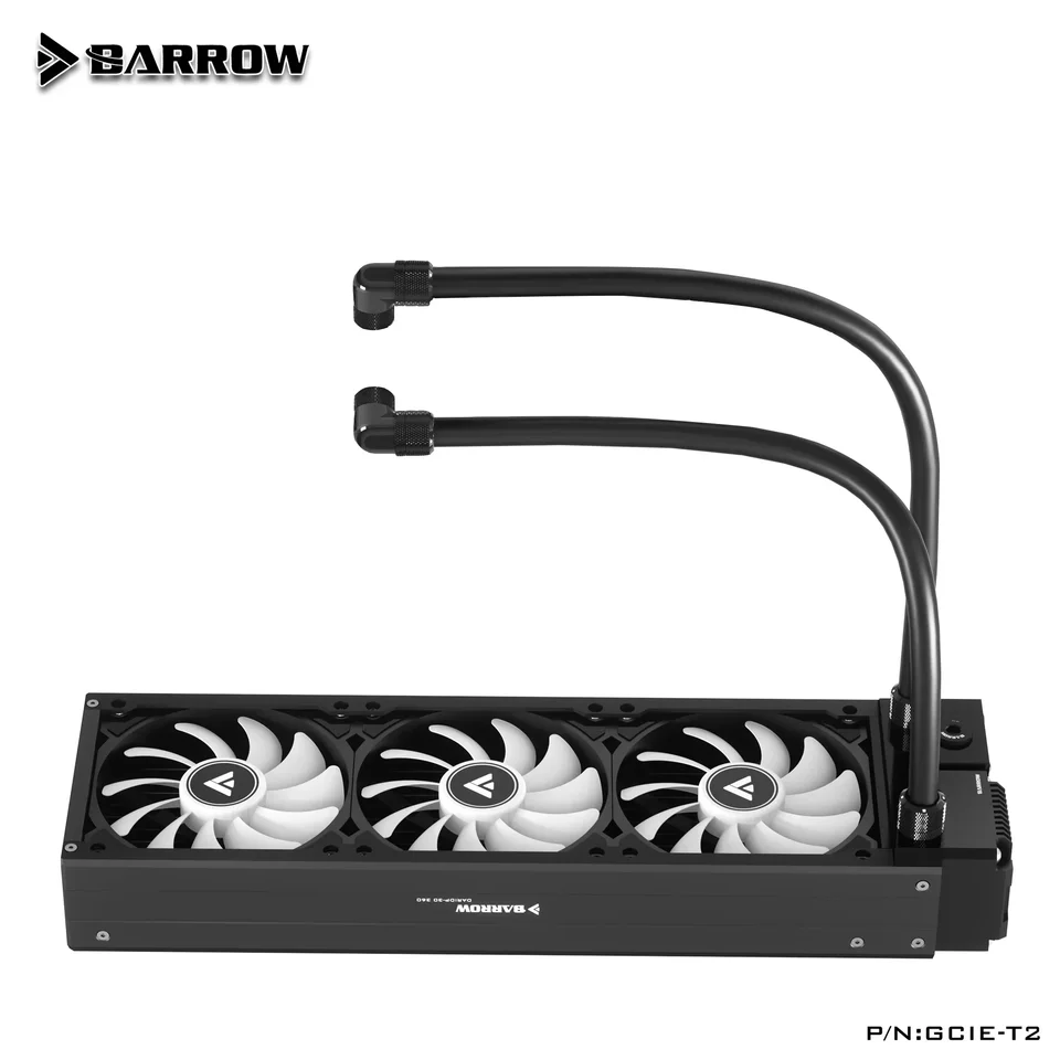 Súprava na chladenie vodou Barrow 240 mm 360 mm chladič+17W pwm čerpadlo+ventilátor+hadicové tvarovky ID10MM+OD13MM integrované tekuté teplo GCI-T2 CPI-T