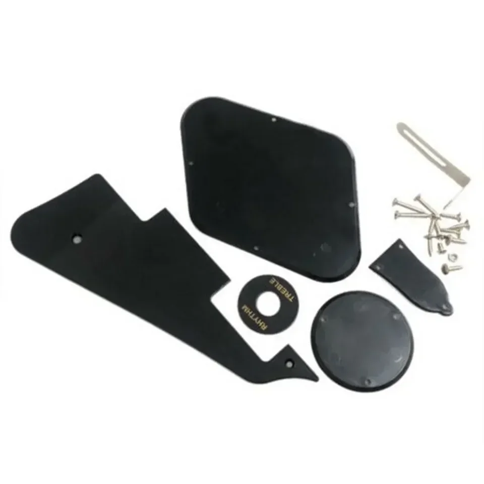 Súprava na gitaru Chráňte a vylepšite svoju elektrickú gitaru Les Paul s držiakom Pickguard a krytom spínača dutiny skrutky