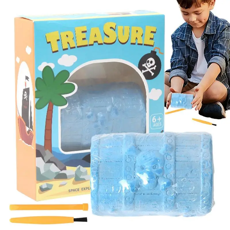 Súprava na kopanie drahokamov pre deti Treasure Box Tvar Gemstone Dig STEM Science Kit Excavate Dig & Odhaľte Gemstones Crystal Digging Set