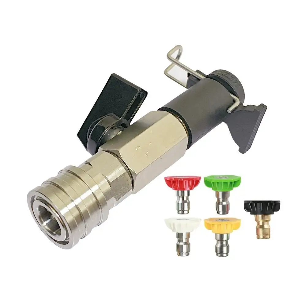 Súprava Vysokotlakového premývacieho guľového ventilu 1/4 Rýchly konektor pre Karcher Lavor Stihl Nilfisk Hades Direct Connect Swit